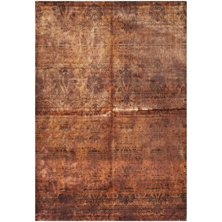 Safavieh 9 x 12 ft. Rectangle Contemporary Tibetan Rust Hand Knotted Rug TIB551A-9